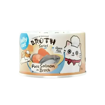 Jollycat Broth Series Complete & Balanced Pure Salmon 80g x24